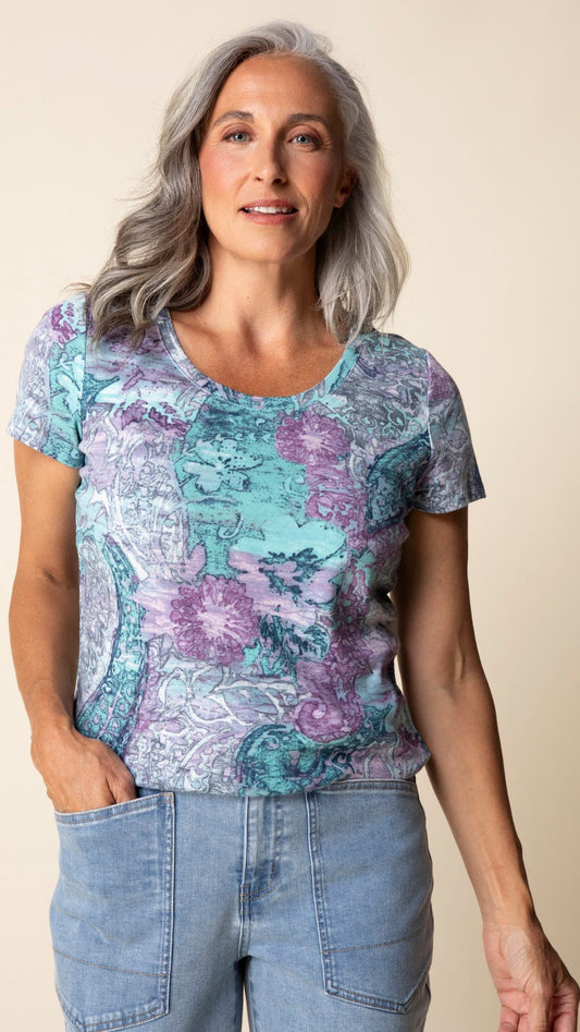 Habitat Tees Habitat Cozy Rib Spring Medley Everyday Tee 44766430 Habitat Cozy Rib Spring Medley Everyday Tee