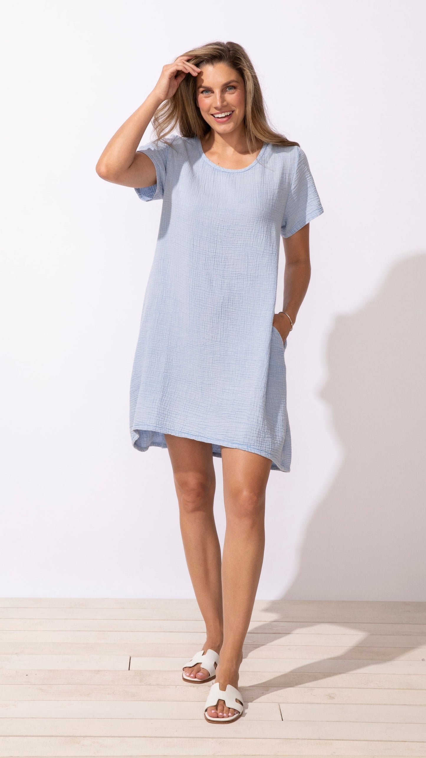 Escape by Habitat Dresses Escape Sunkissed Cotton Gauze Passport Dress - Multiple Colors 74978526 Escape Sunkissed Cotton Gauze Passport Dress - Multiple Colors