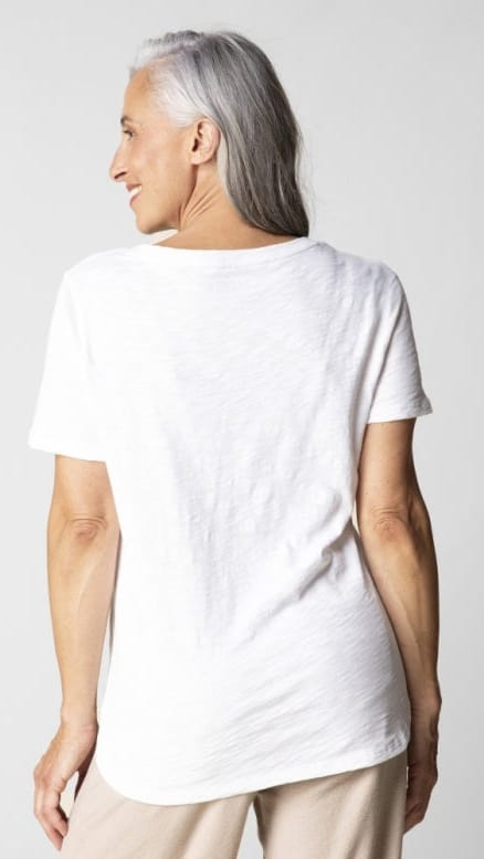 Escape by Habitat Tees Escape Cotton Slub Hi-Low Short Sleeve Tee - Multiple Colors Escape Cotton Slub Hi-Low Short Sleeve Tee - Multiple Colors