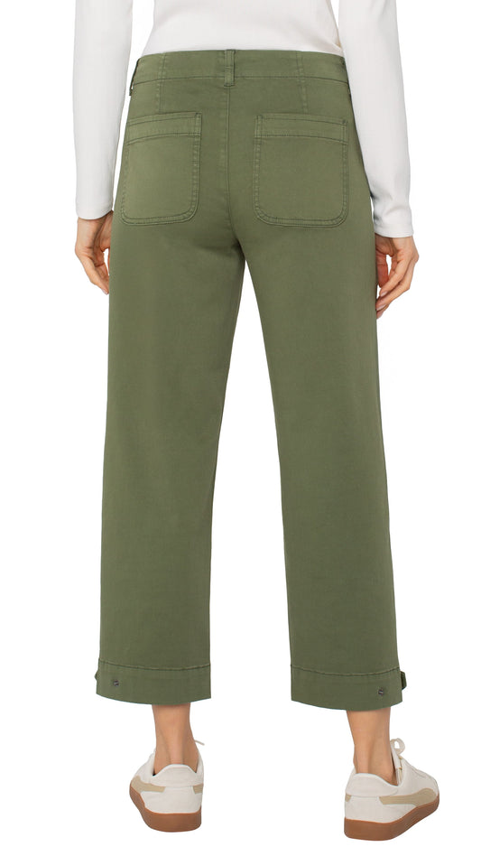 Liverpool Pants Liverpool Utility Crop Pant Liverpool Utility Crop Pant