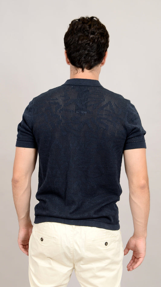Hedge Men's Button Downs Hedge Pointelle Cardigan Hedge Pointelle Cardigan