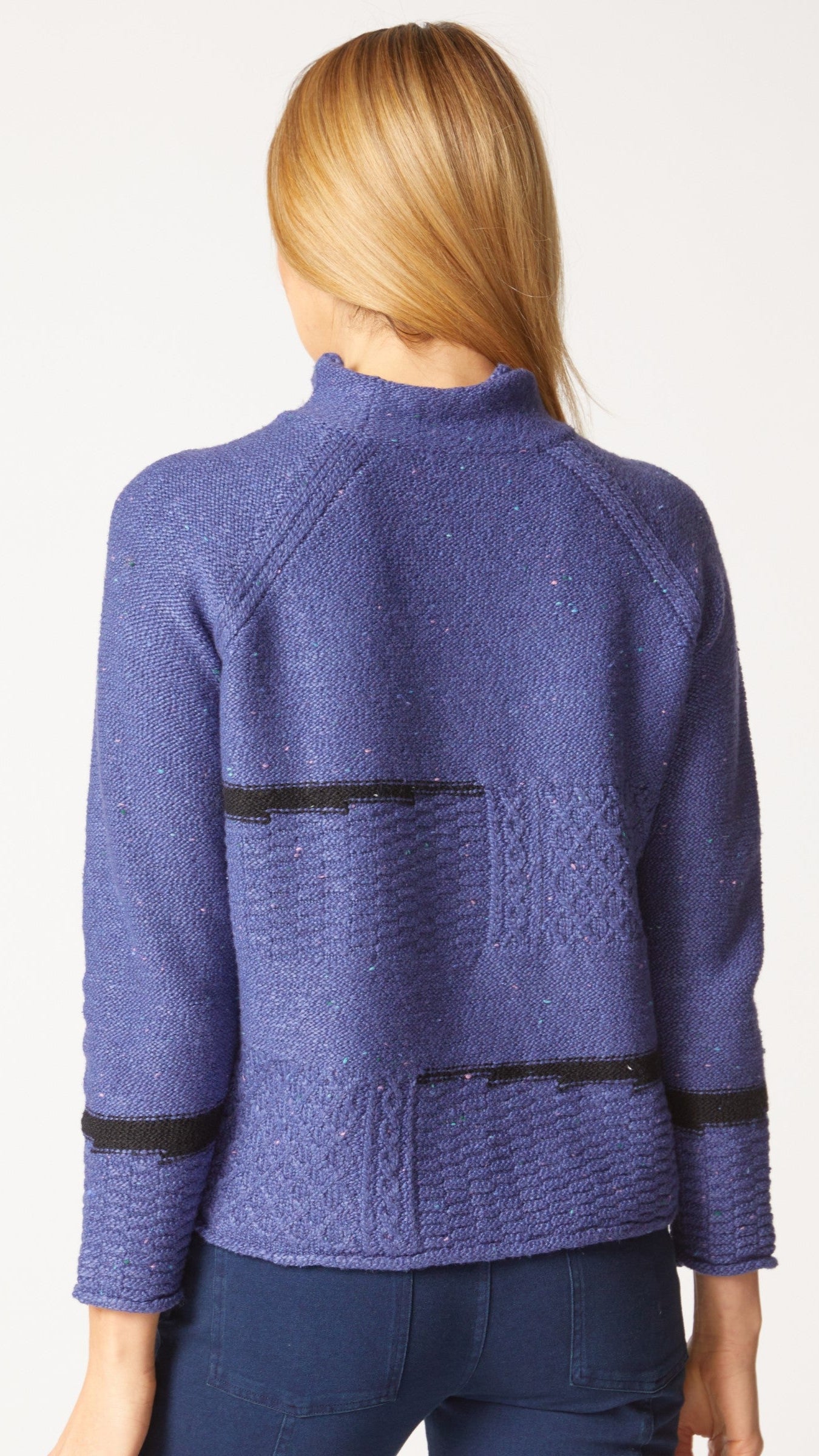 Habitat Harvest Tweed Mixed Cable Stitch Pullover - Multiple Colors