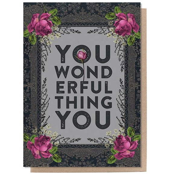 Papaya WONDERFUL THING Greeting Card