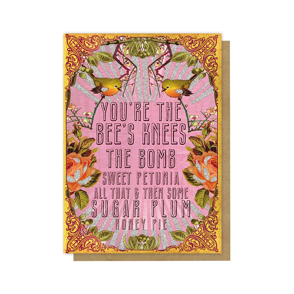 Papaya BEE'S KNEES Greeting Card