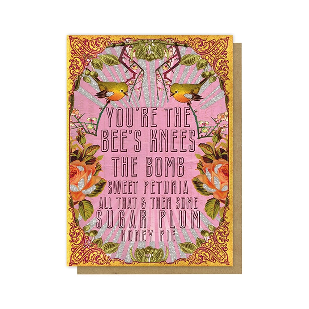 Papaya Cards Papaya BEE'S KNEES Greeting Card 61817765 Papaya BEE'S KNEES Greeting Card