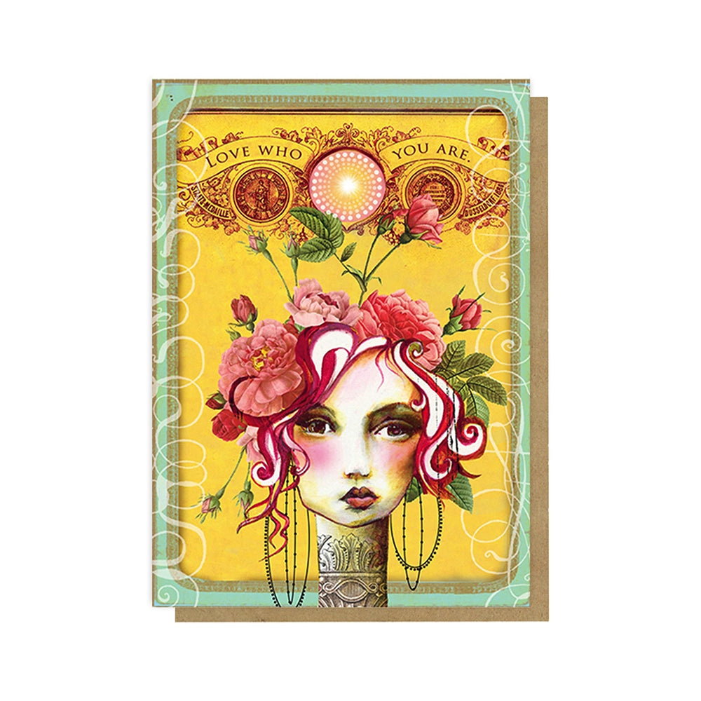 Papaya ROSE Greeting Card