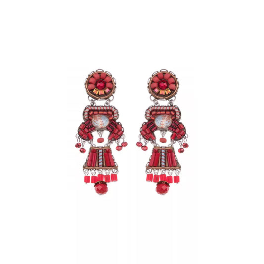 Ayala Bar Red Roses Roone Earrings