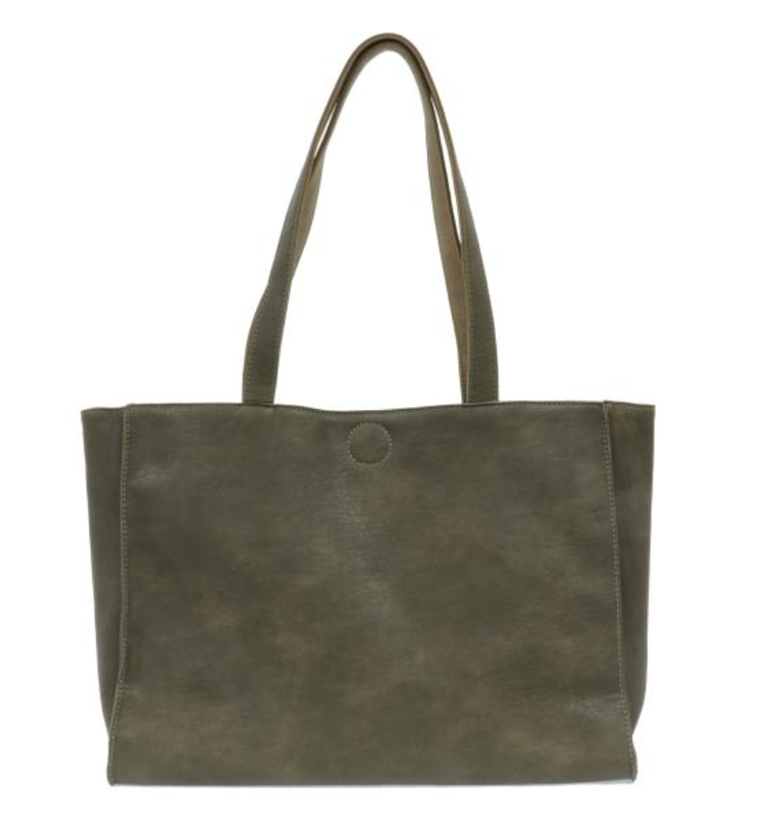 Joy Susan Vegan Leather Tatum Reversible Tote Bag - Multiple Colors