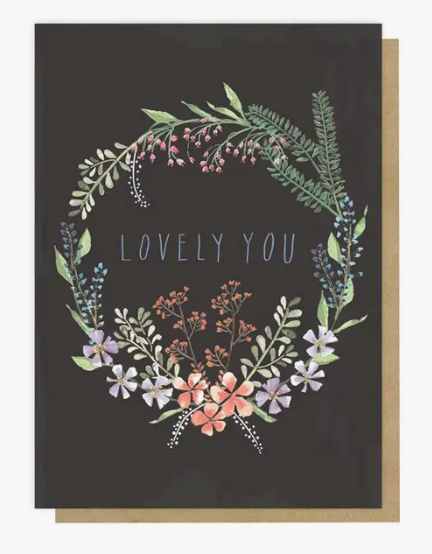 Papaya WATERCOLOR GARDEN Greeting Card