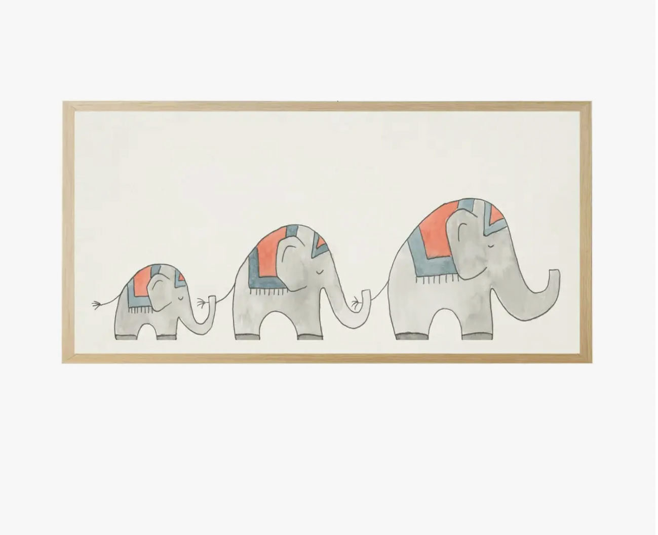 Antique Curiosities Watercolor Elephant Line