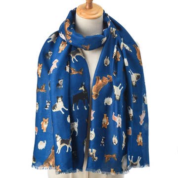 Funkyrel Limited Scarves Cartoon Dog Scarf - Multiple Colors 43501278 Cartoon Dog Scarf - Multiple Colors
