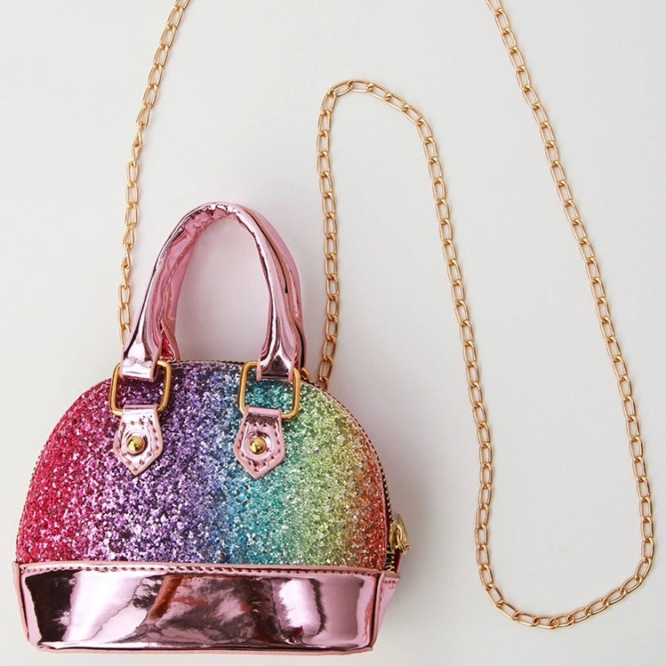 Sparkle Sisters Rainbow Glitter Mini Bag