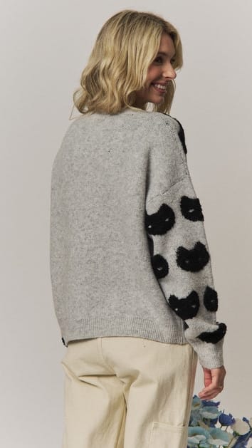 Madelyn Sweaters Cat Face Knit Sweater Cat Face Knit Sweater