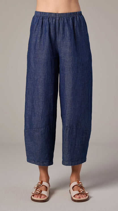 Cut Loose Flax Denim Lantern Pant