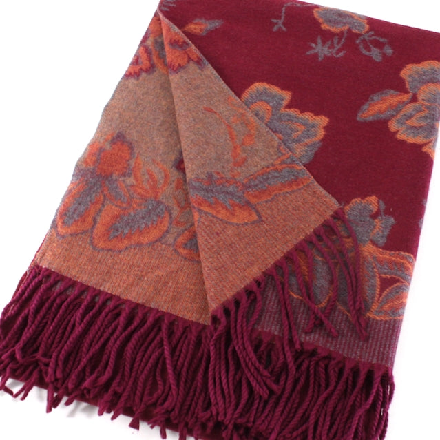 Pretty Persuasions Tahiti Garden Reversible Scarf - Multiple Colors