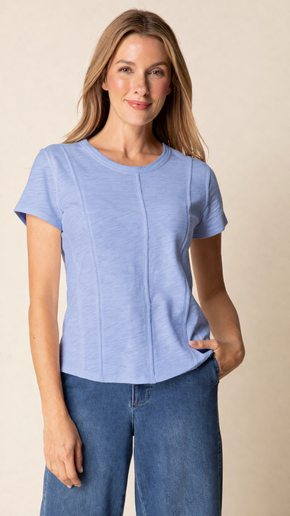 Habitat Cotton Pebble Seamed Tee - Multiple Colors