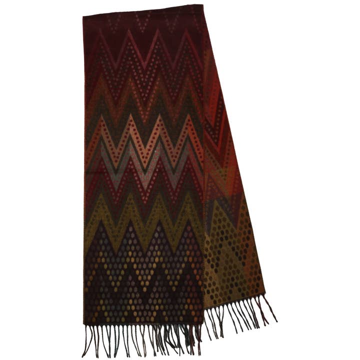 Fraas Zigzag Dot Scarf - Multiple Colors