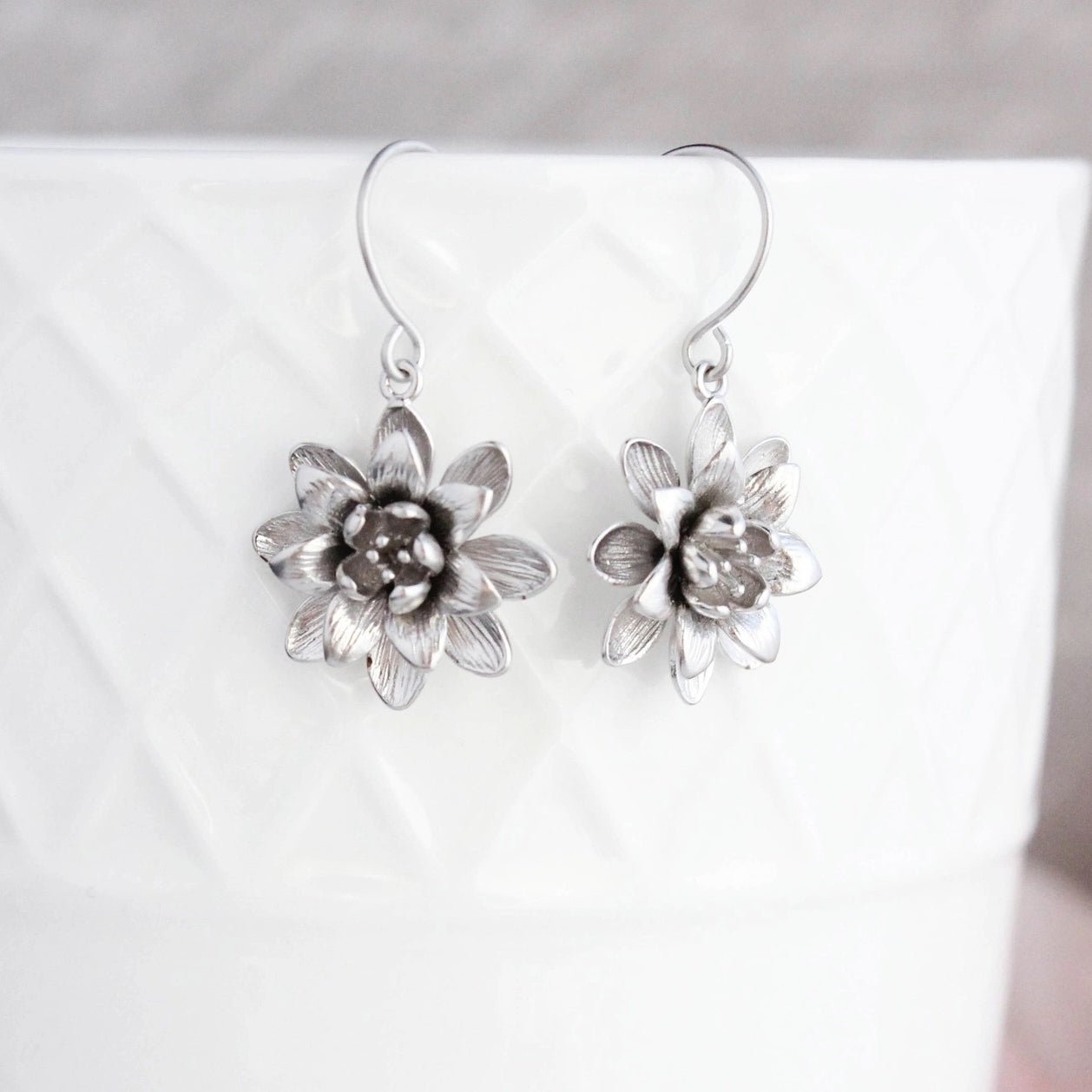 Pocket of Posies Lotus Flower Earrings - Multiple Colors