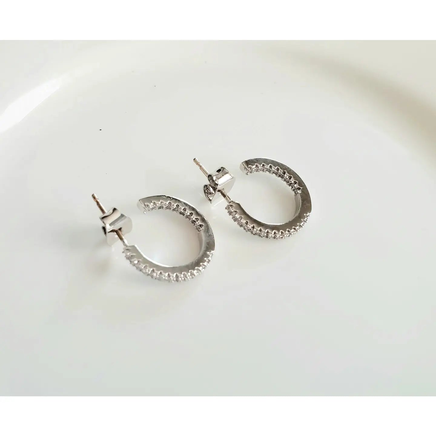 Betty Oh Small CZ Hoop - Multiple Colors