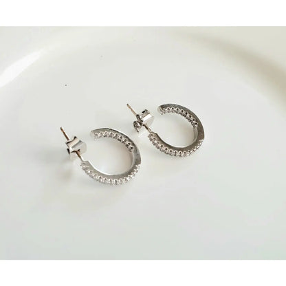 Betty Oh Small CZ Hoop - Multiple Colors