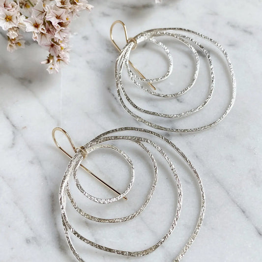 Shepherd's Run Ripple Drop Earrings