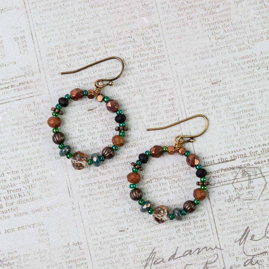 Anne Vaughan Crisp Autumn Hoop Earring