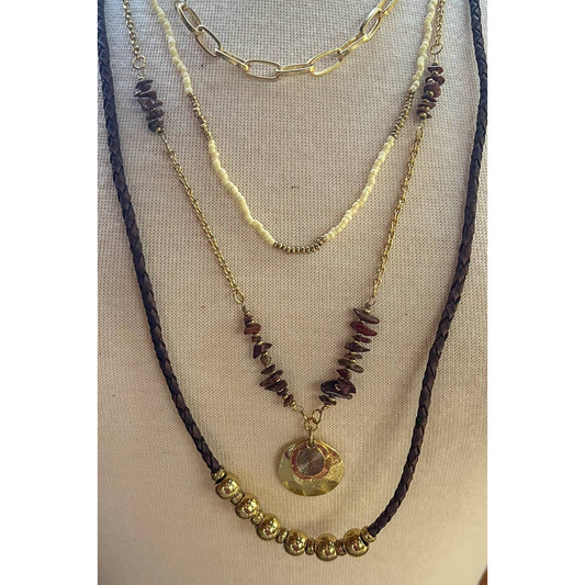 Daphne Wine Necklace