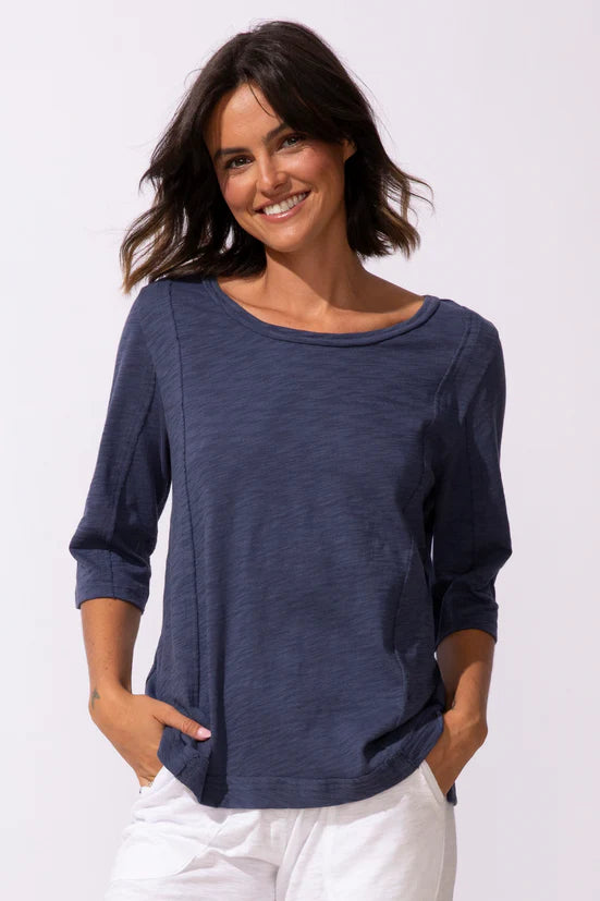 Escape Cotton Slub Seamed Elbow Tee - Multiple Colors