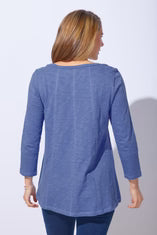 Escape Cotton Slub Freedom V-Neck Tee - Multiple Colors