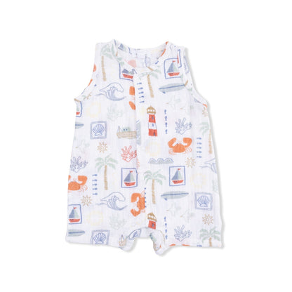 Angel Dear Children's Clothing Angel Dear Sleeveless Shortie Romper - Multiple Prints 28666334 Angel Dear Sleeveless Shortie Romper - Multiple Prints