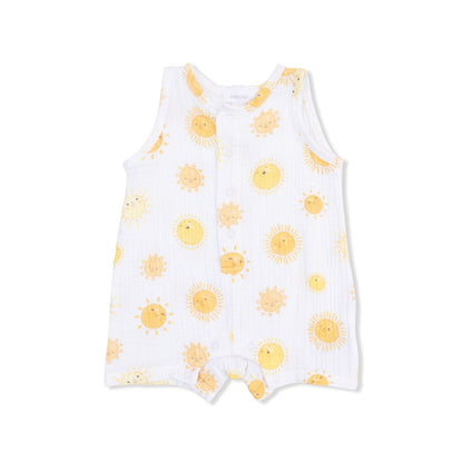 Angel Dear Children's Clothing Angel Dear Sleeveless Shortie Romper - Multiple Prints 28699102 Angel Dear Sleeveless Shortie Romper - Multiple Prints