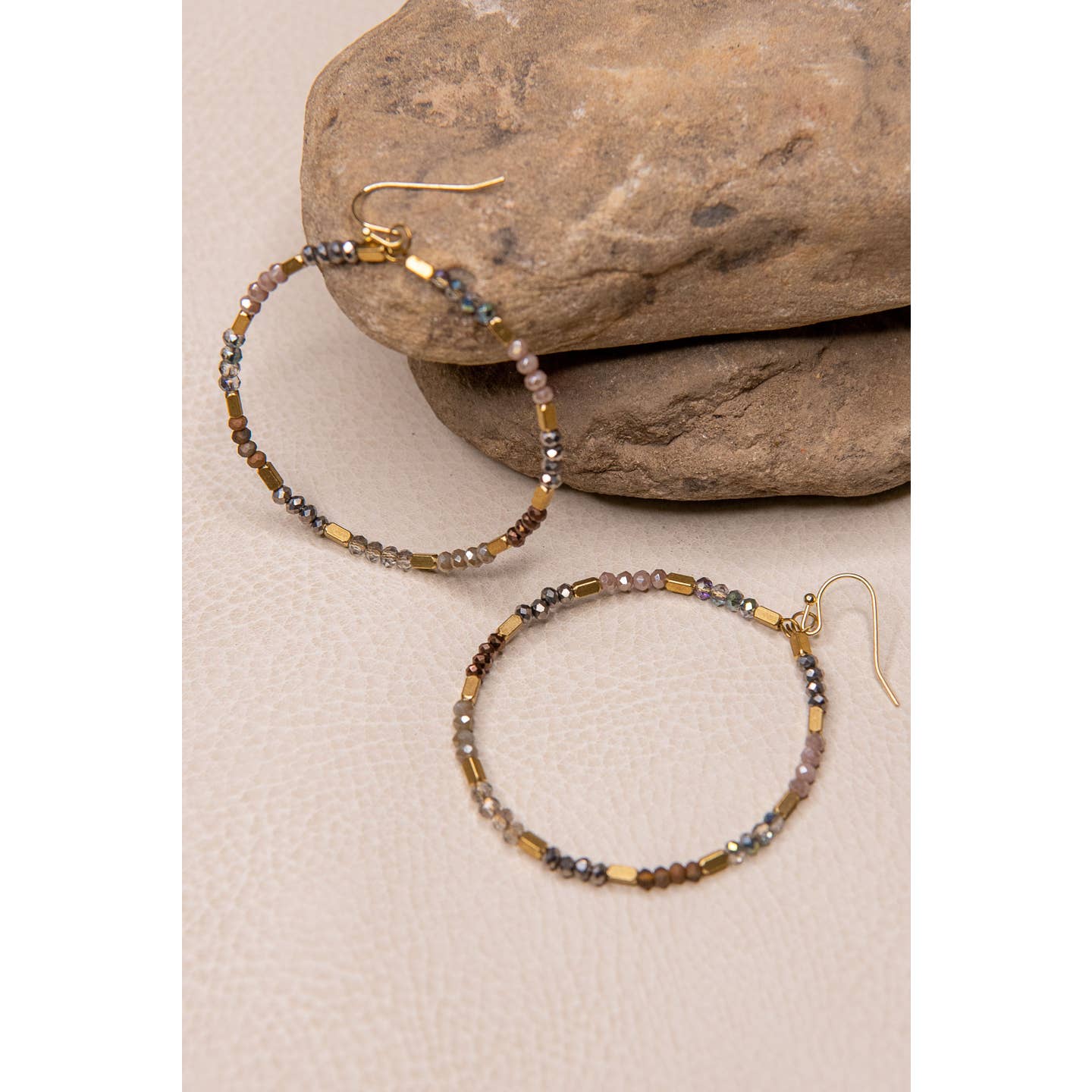 Kennedy Multi Stone Hoop Earring
