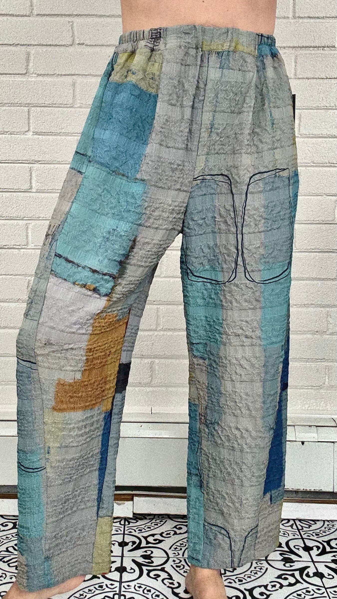 3 Potato Barrel Leg Pant - Multiple Prints
