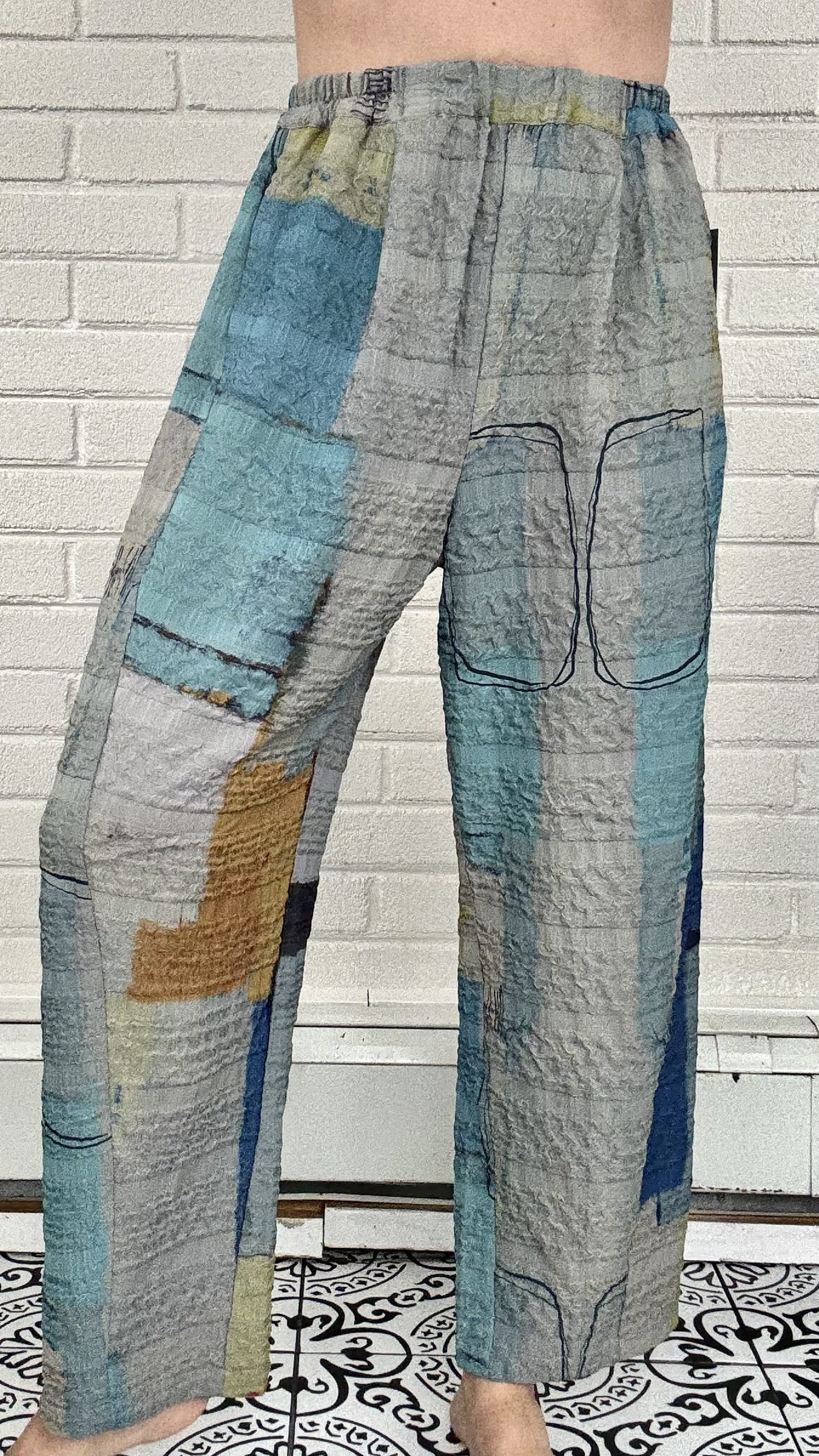 3 Potato Pants 3 Potato Barrel Leg Pant - Multiple Prints 57176542 3 Potato Barrel Leg Pant - Multiple Prints