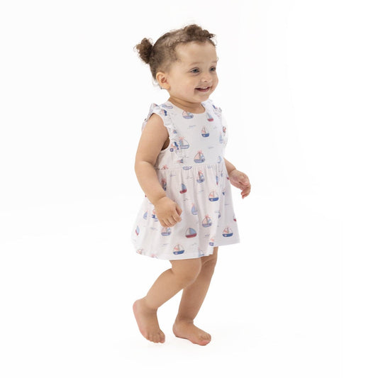 Angel Dear Children's Clothing Angel Dear Ruffle Bodysuit Dress Angel Dear Ruffle Bodysuit Dress