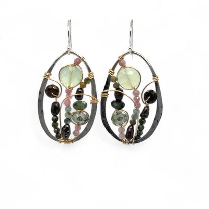 Art By Any Means Tourmaline Garden Earrings