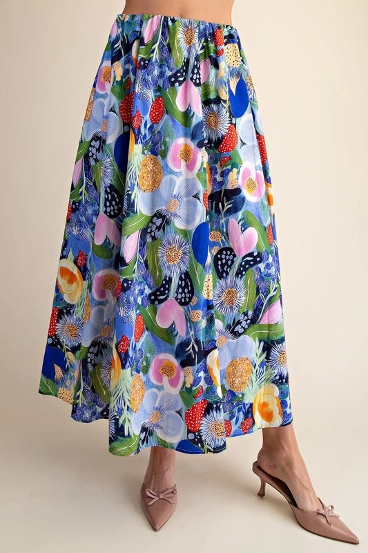 Floral Midi Skirt