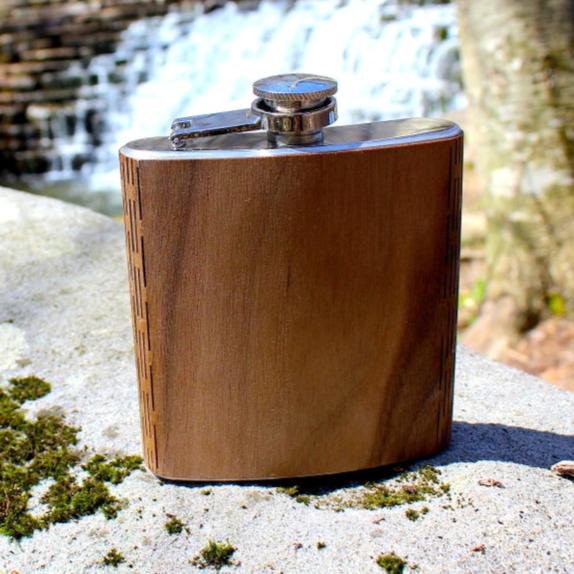 WUDN Wooden Hip Flask - Multiple Colors