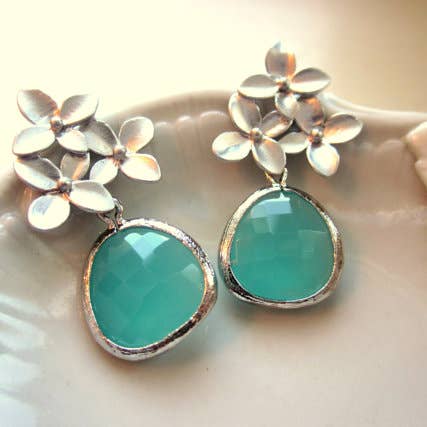 Laalee Jewelry Cherry Blossom Drop Earring - Multiple Colors