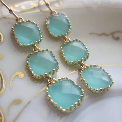 Laalee Jewelry Square Block Dangle Earring