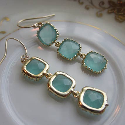 Laalee Jewelry Square Block Dangle Earring