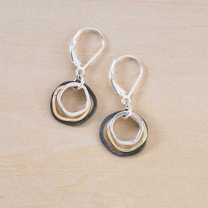 Freshie & Zero Earrings Freshie & Zero Mixed Metals Mini Caldera Earrings 57981662 Freshie & Zero Mixed Metals Mini Caldera Earrings