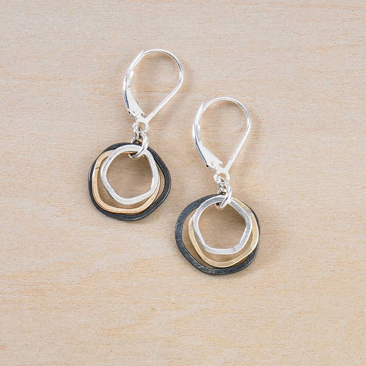 Freshie & Zero Earrings Freshie & Zero Mixed Metals Mini Caldera Earrings 57981662 Freshie & Zero Mixed Metals Mini Caldera Earrings