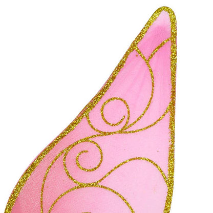 Pink Poppy Butterfly Sparkle Wire Wings