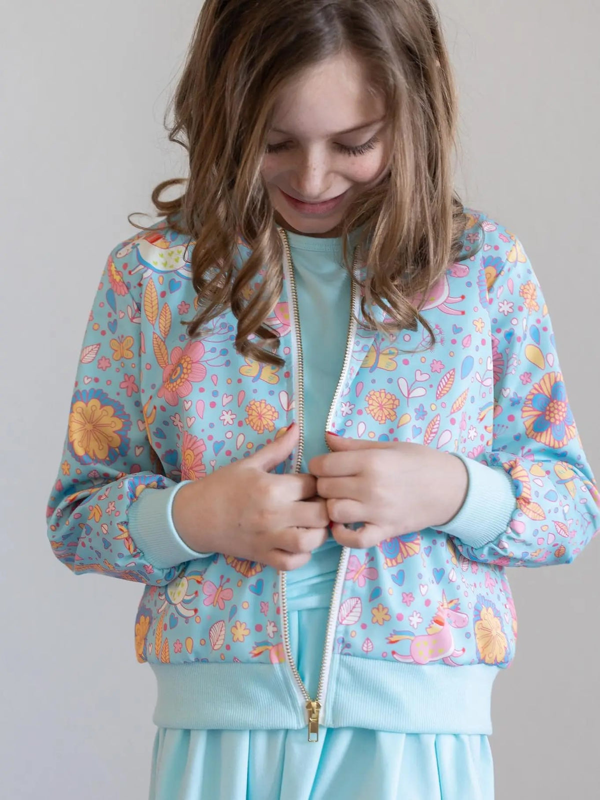 Mila & Rose Children's Clothing Mila & Rose Satin Jacket - Multiple Prints Mila & Rose Satin Jacket - Multiple Prints