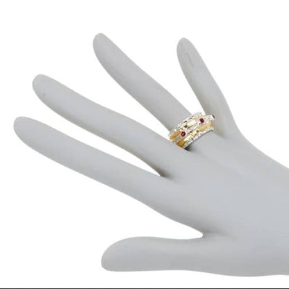 Zoey Simmons Rings Zoey Simmons Garnet Crystal Two Tone Spinner Ring Zoey Simmons Garnet Crystal Two Tone Spinner Ring