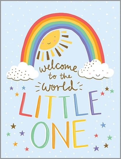 Gina B Designs Baby Rainbow Baby Card