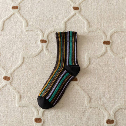 Bohemian Vertical Striped Socks - Multiple Colors