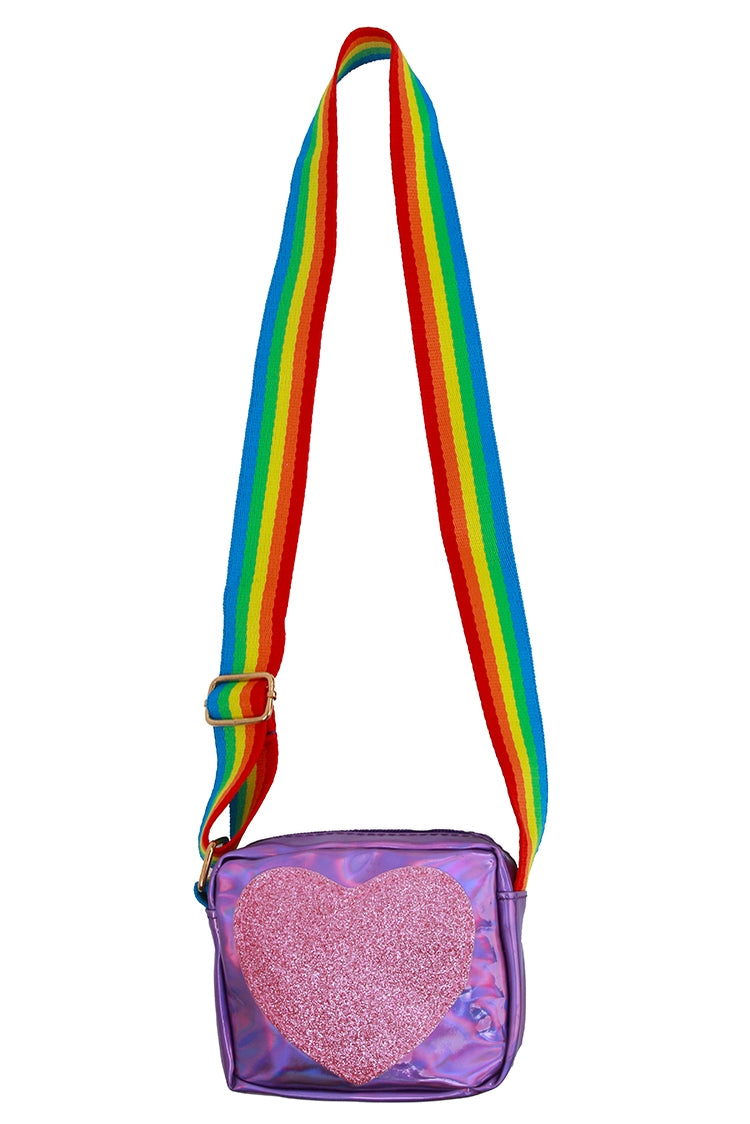 Sparkle Sisters Girls Heart Crossbody Bag - Multiple Colors