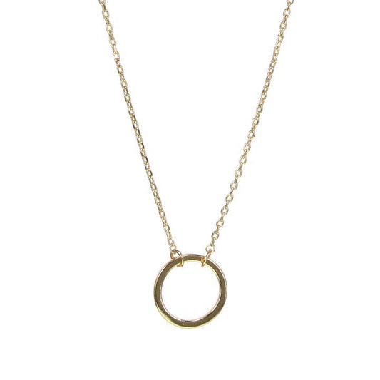 Kole Design Necklaces Kole Design Circle Pendant Necklace - Multiple Metals 64905950 Kole Design Circle Pendant Necklace - Multiple Metals